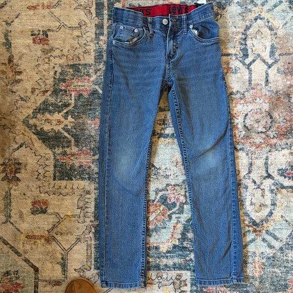 Levi's Boy Straight Leg Blue Jeans - Picture 6 of 6